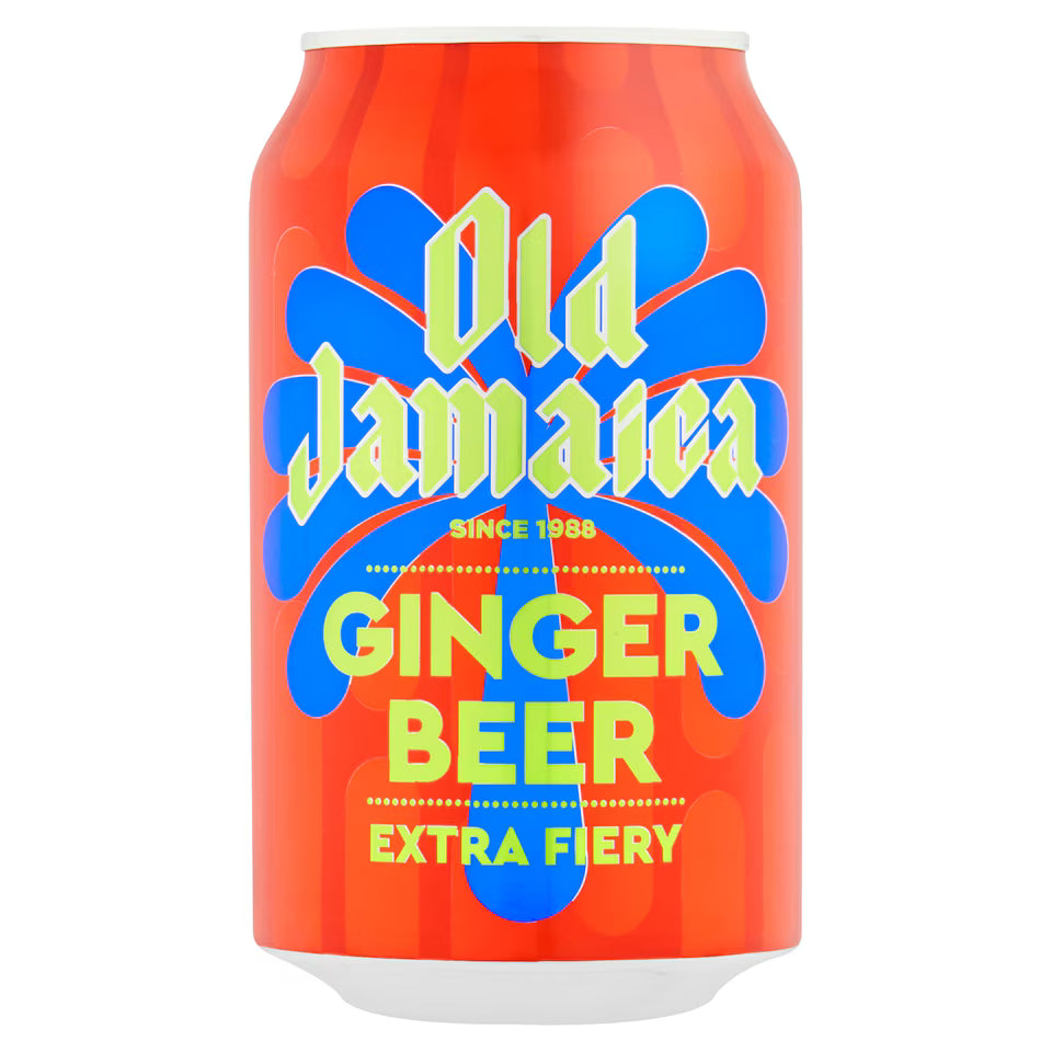 Old Jamaica Ginger Beer Extra Fiery, 330ml (Pack of 02)