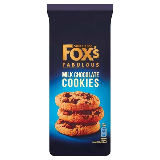 Fox's Milk Chocolate Cookies 180G ( Pack of 2 )