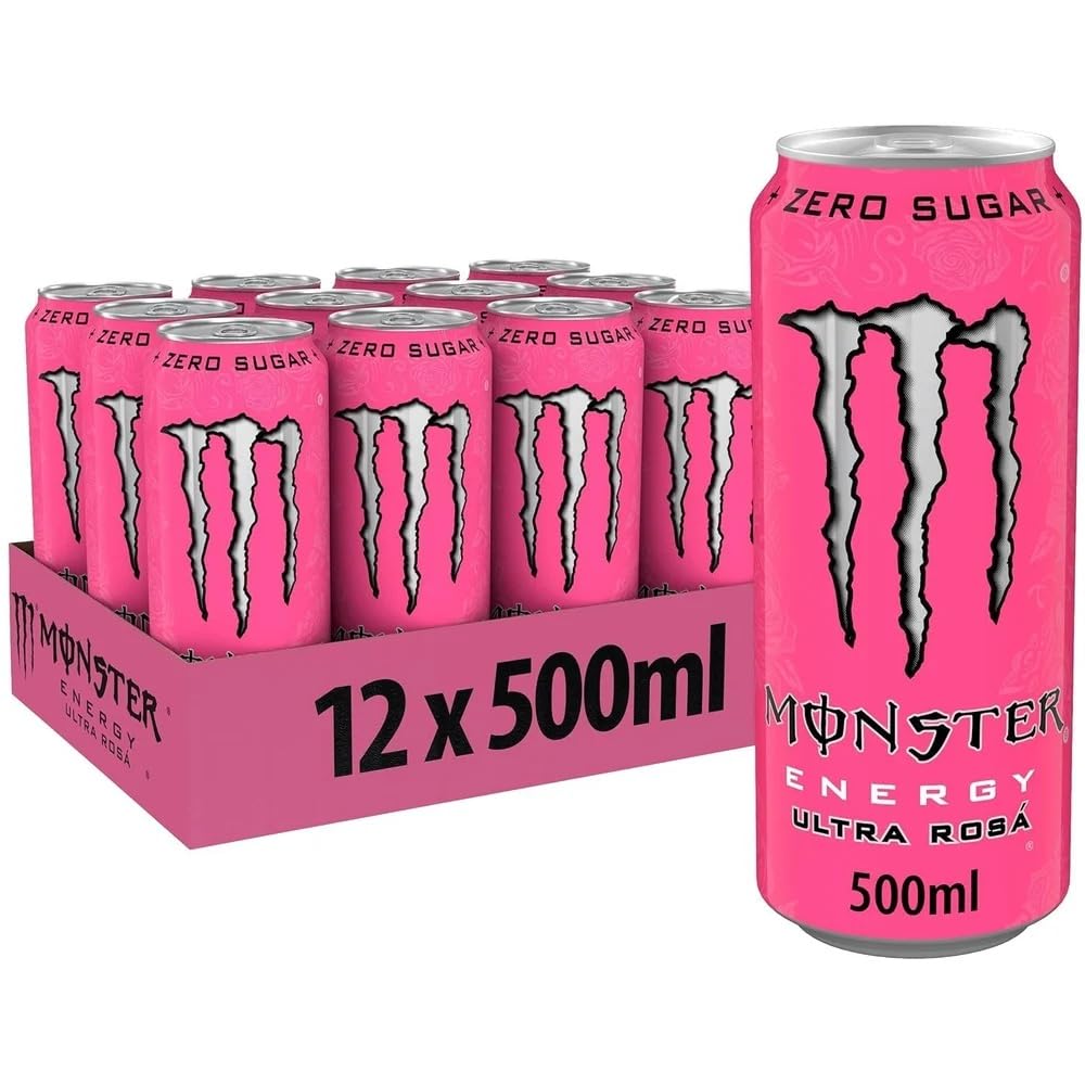 Monster Energy® Ultra Rossa Carbonated Energy Drink | Pack of 12 Cans (UK)