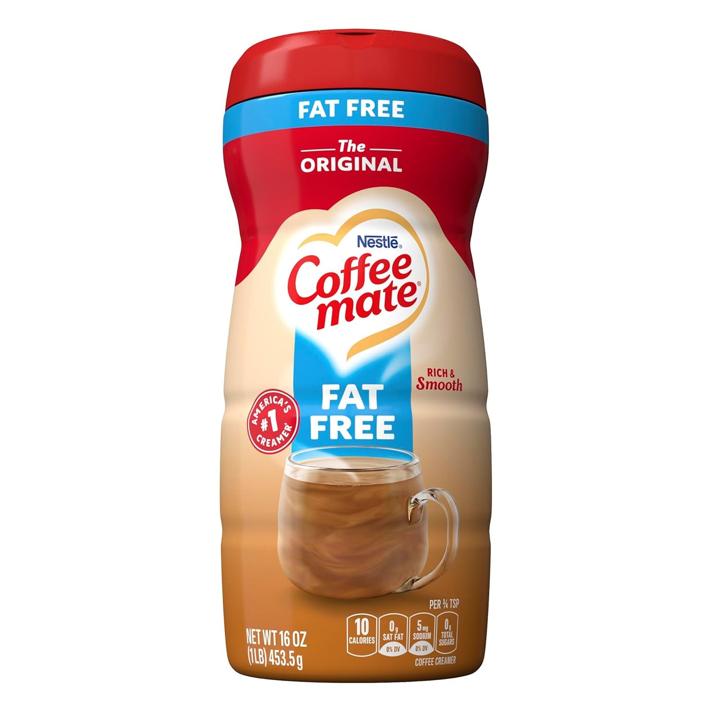 Nestle Fat Free The Original Coffee Mate Bottle, 453 g