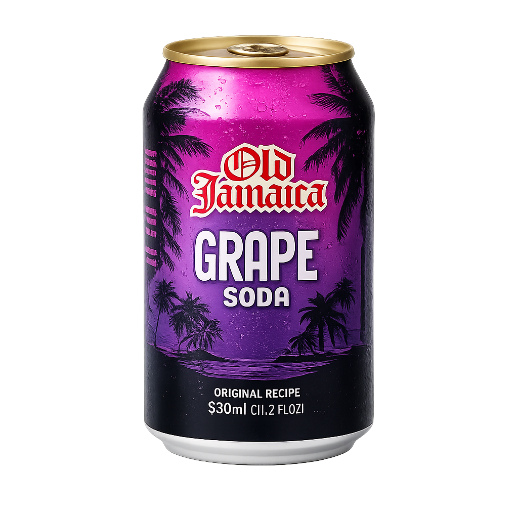 Old Jamaica Ginger Grape Soda 330 ml (USA) (pack of 02)