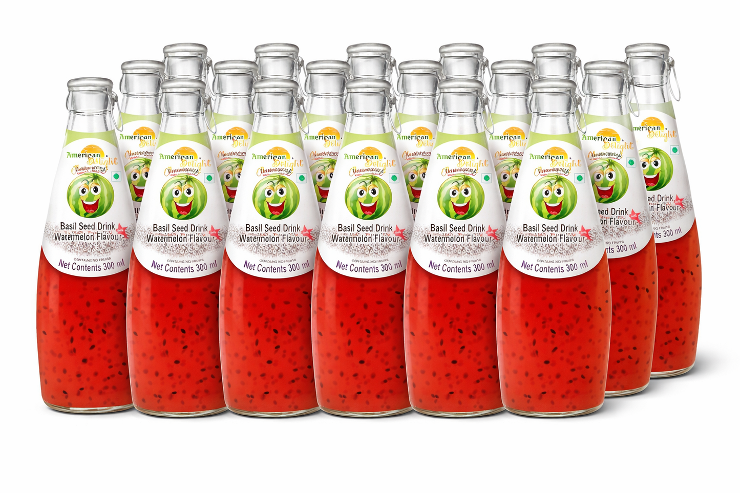 American Delight Watermelon Basil Seed Drink ( pavk of 24)