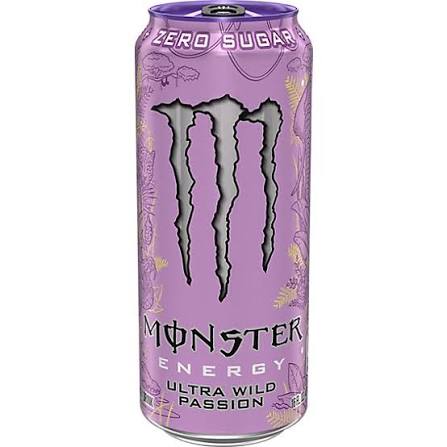 Monster Energy Ultra Wild Passion Zero Sugar Energy Drink – 12 fl oz (355 ml) (USA)