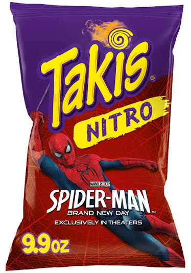 Takis Nitro Spider-Man Brand New Day Edition Rolled Tortilla Chips – 9.9 oz (280.7 g) (USA)