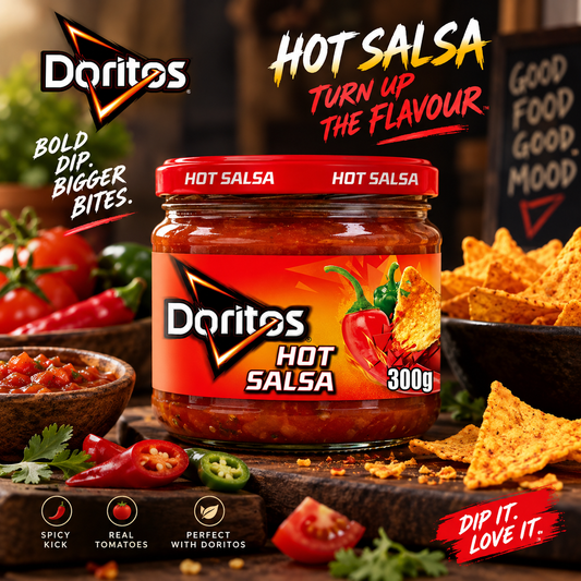 Doritos Hot Salsa Dip – 300g (Pack of 02) (UK)