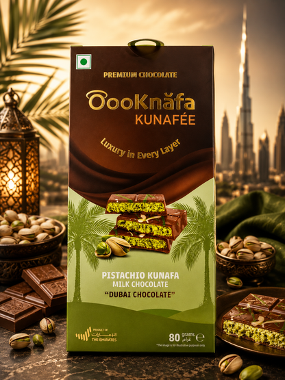 Pistachio Kunafa Chocolate 80 gm (UAE)