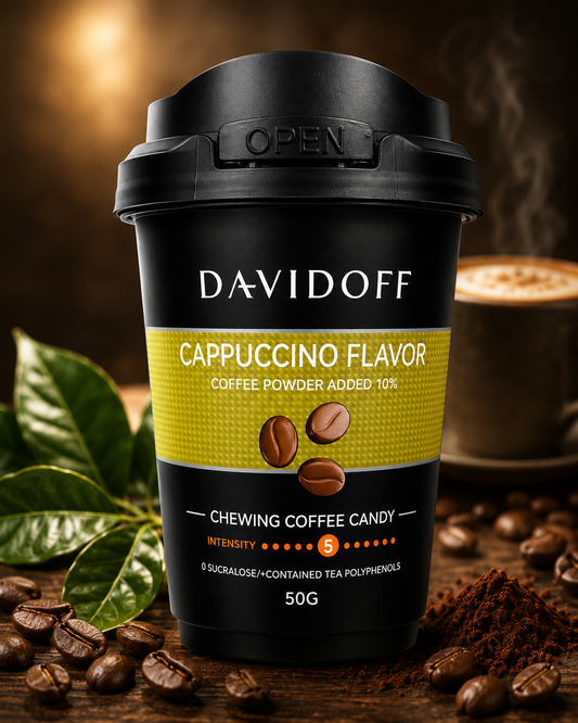 Davidoff Coffee Chewy Candy, Cappuccino Flavor, 50g (Pack f 02) (Germany)