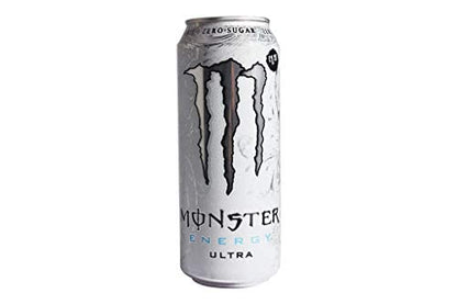 Monster Energy Chefsneed Ultra Zero Drink, (Pack Of 12 Cans X 500Ml Each), Vegetarian - Ultra Zero