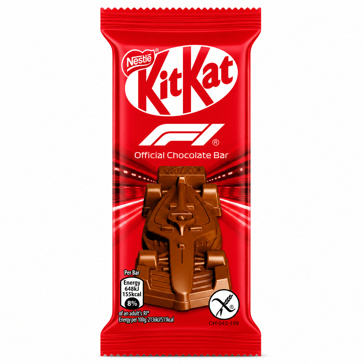 KitKat F1 Official Chocolate Bar , Crispy Wafer & Creamy Chocolate 29g (Pack of 03) (UK)