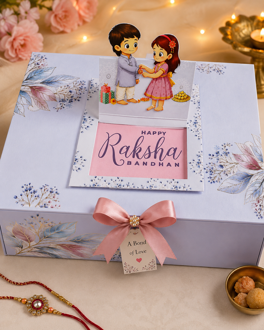 Rakhi Love Floral Premium Gift Box