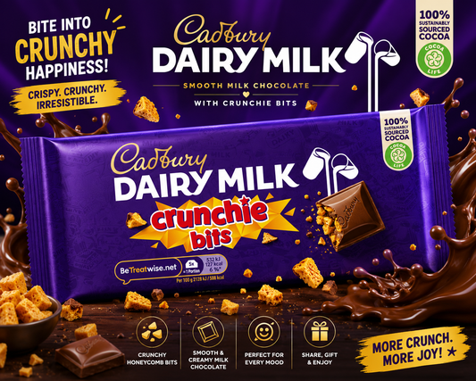 Cadbury Dairy Milk Crunchie Bits Bar - 180 gm (UK)