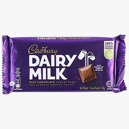 Cadburry Dairy Milk Chocolate Classic Creamy Taste, 160g (Pack of 02) (UK)