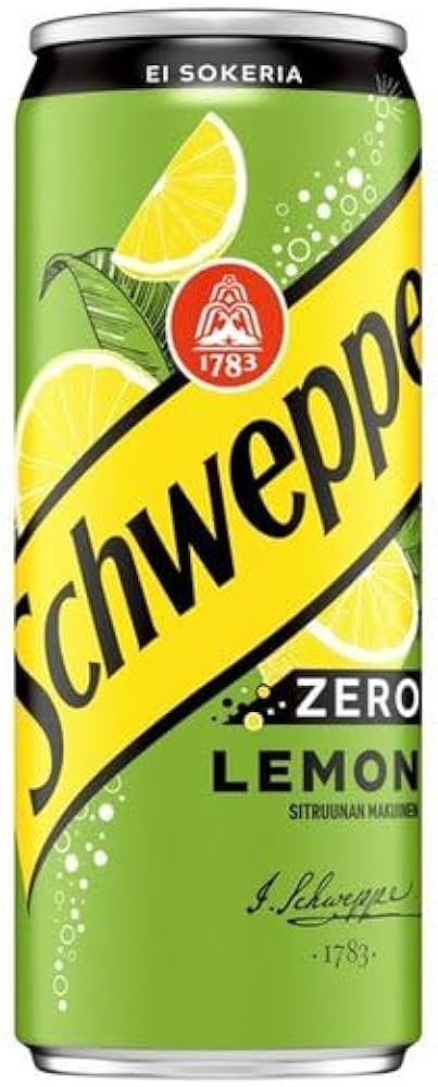 Schweppes Zero Lemon 330 ml (USA) (Pack of 03)