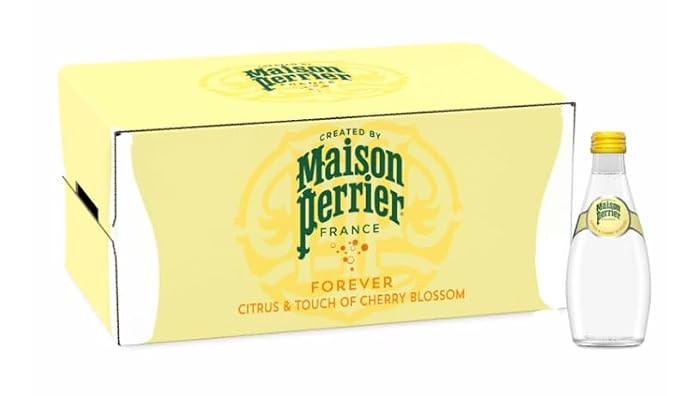 Maison Perrier Citrus & Cherry Blossom Sparkling Water, 330ml (Pack Of 24) (France)