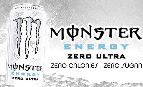 Monster Energy Chefsneed Ultra Zero Drink, (Pack Of 12 Cans X 500Ml Each), Vegetarian - Ultra Zero