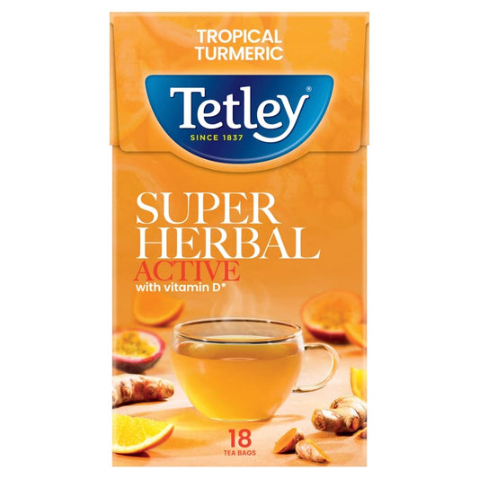 Tetley Super Herbal Active Grean Tea IMPORTED