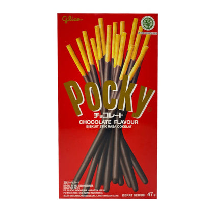 Glico Pocky Chocolate Cream Covered Biscuit Sticks, 47 Gram, 10 Pack
