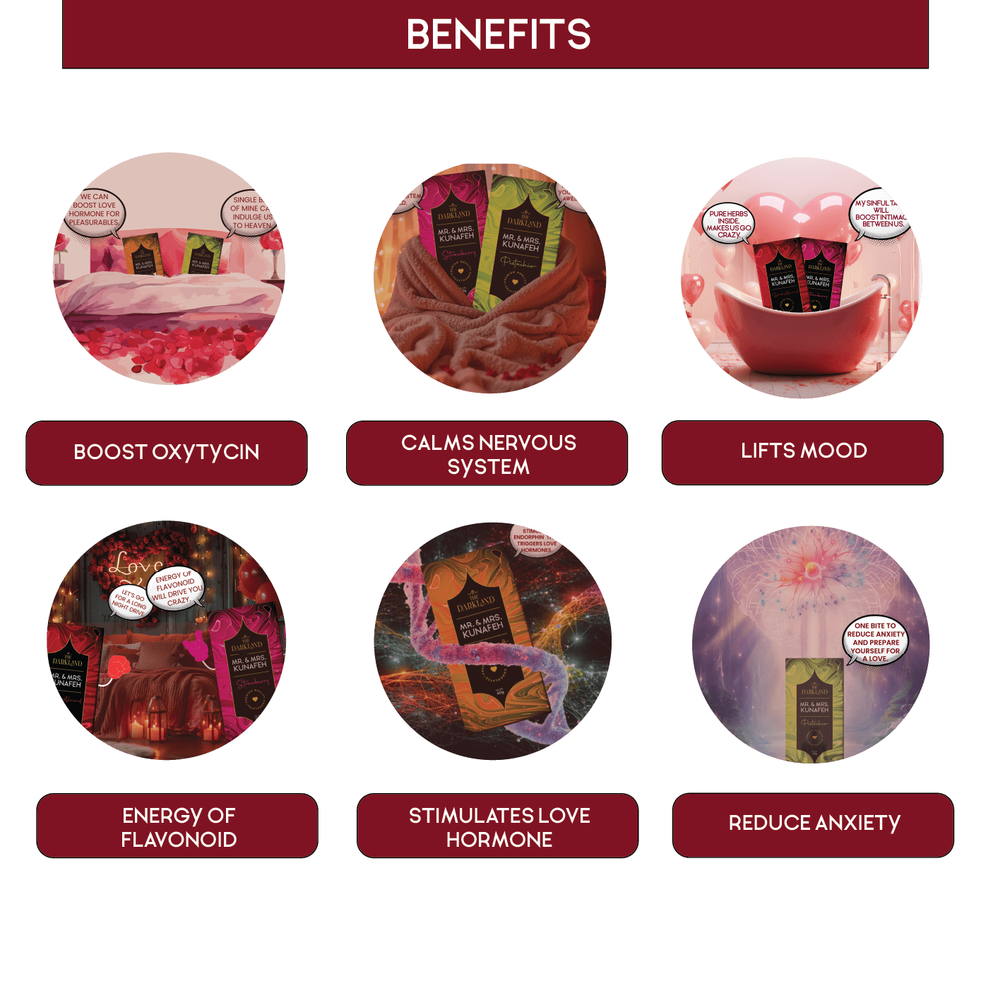 MR. & MRS. Kunafa | Strawberry Flavour |Aphrodisiac Chocolate Bar