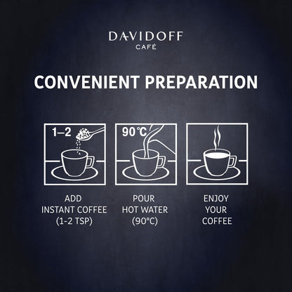 Davidoff Decaf Elegant Instant Coffee - 6/12 Intensity - 100% Arabica - 100G (Colombia)