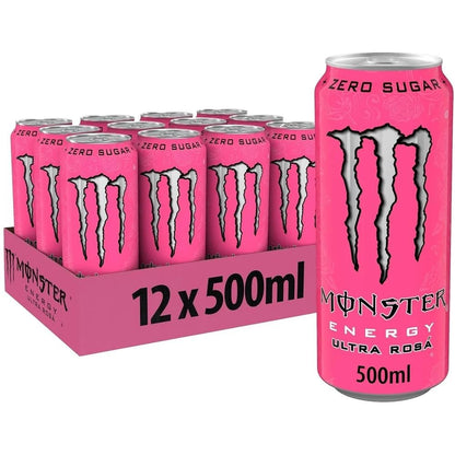 Monster Energy® Ultra Rossa Carbonated Energy Drink | Pack of 12 Cans (UK)
