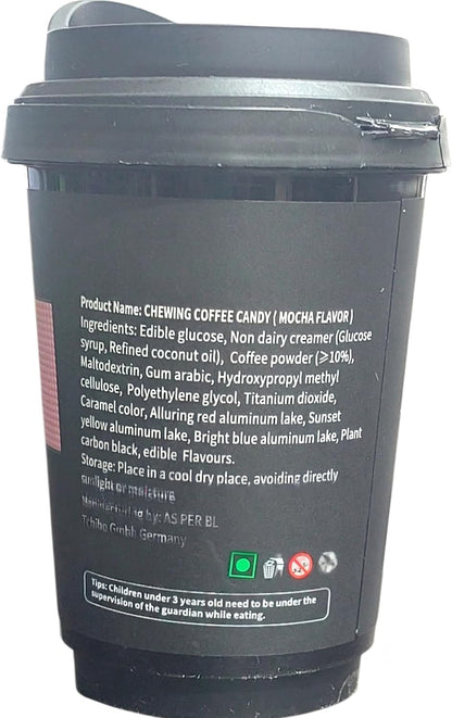 Davidoff Mocha Flavor Chewing Coffee Candy | 10% Real Coffee Powder | Intensity 5 | 50g (Pack of 02) (Germany)