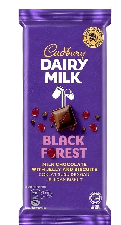 Cadbury Dairy Milk Black Forest Chocolate – 130g (Pack of 02) (Malaysia)