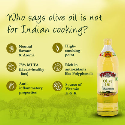 Borges Olive Oil for Indian Cooking - 250 ml