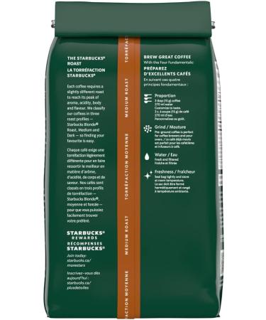 Starbucks Torrefaction Pike Place Medium Roast Ground Coffee, 100% Arabica, 340g