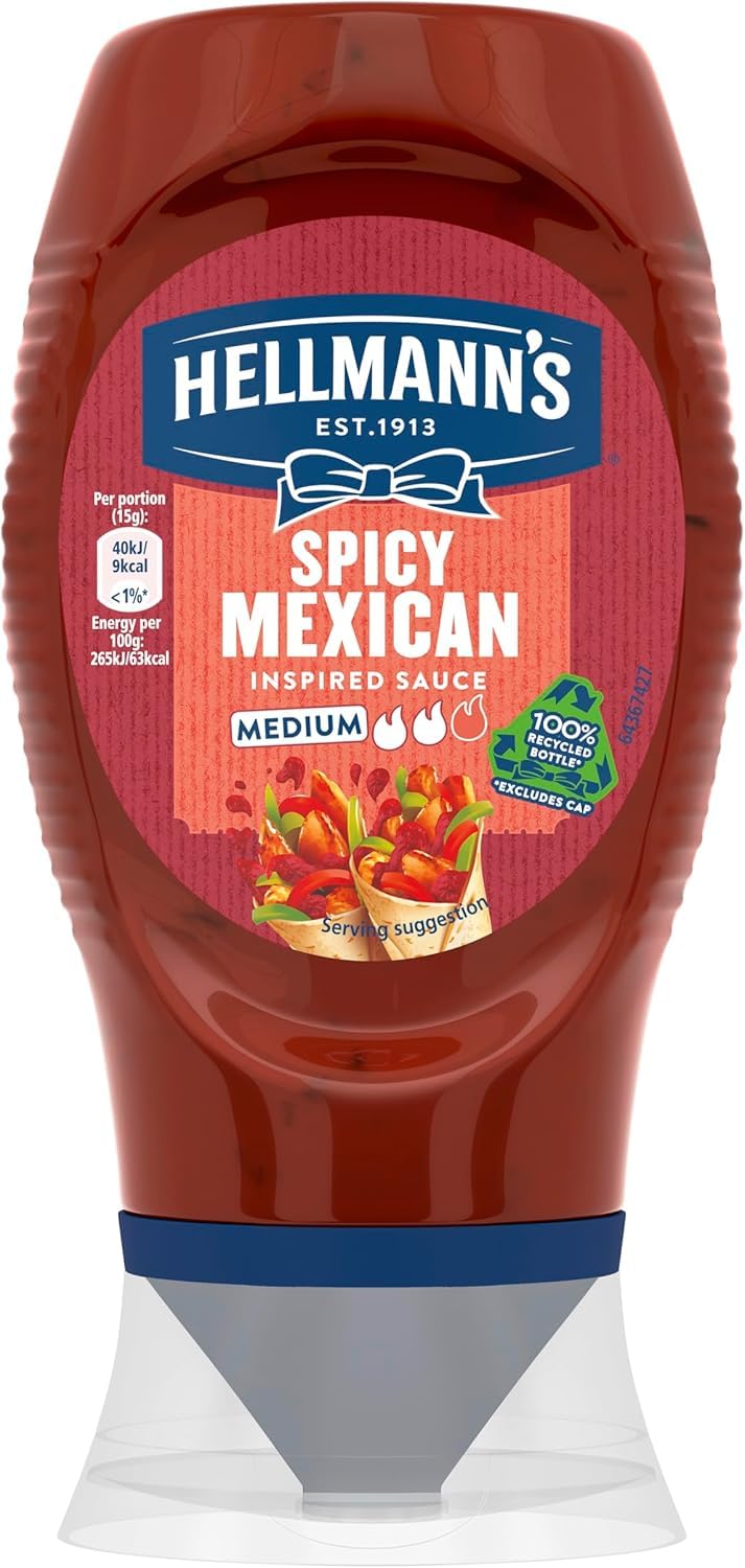 Hellmann’s Spicy Mexican Inspired Sauce Medium 250ml (UK)