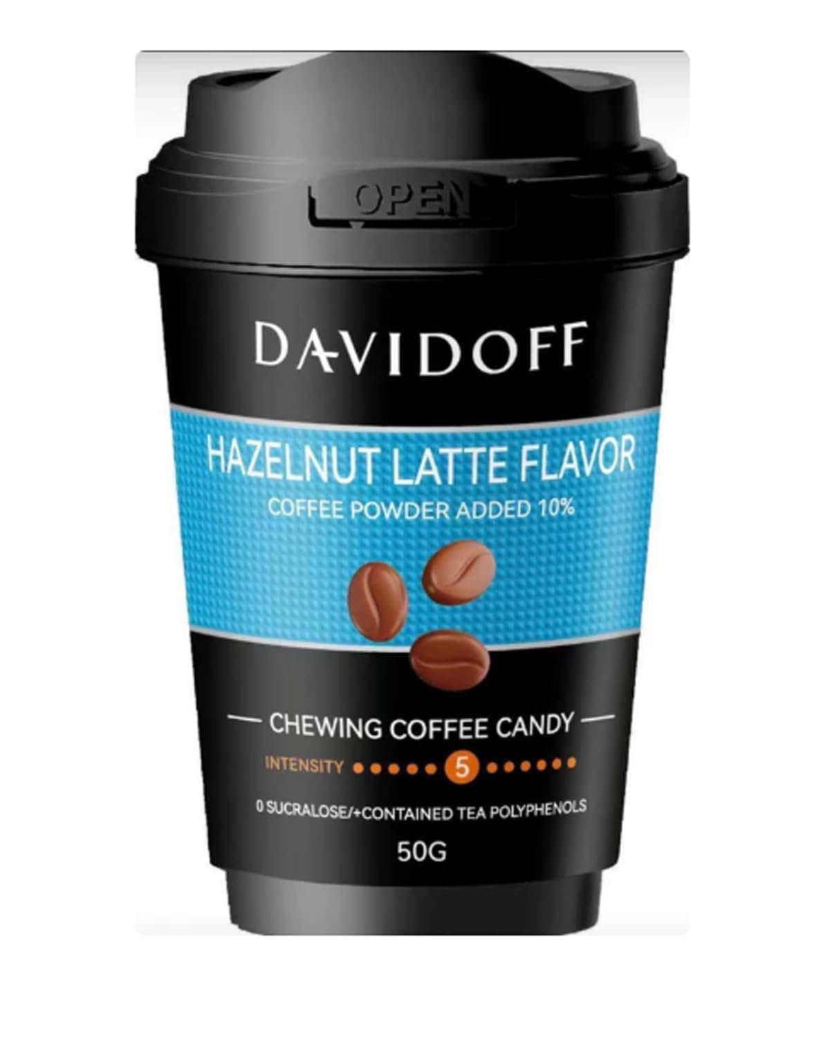 Davidoff Hazelnut Latte Coffee Candy | Coffee Flavoured Hard Candy (Pack of 02) (Germany)