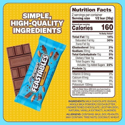 Mr.Beast Almond Milk Chocolate Bar 60g