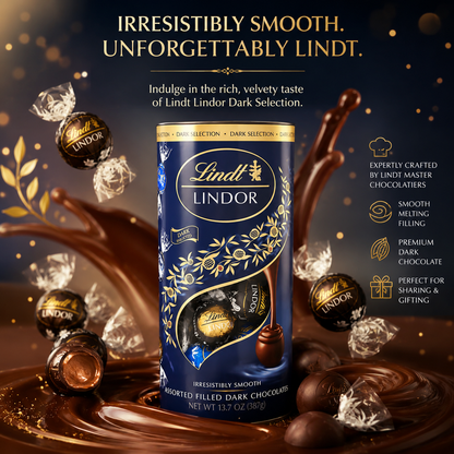 Lindt Lindor Tube Dark Assorted 400G