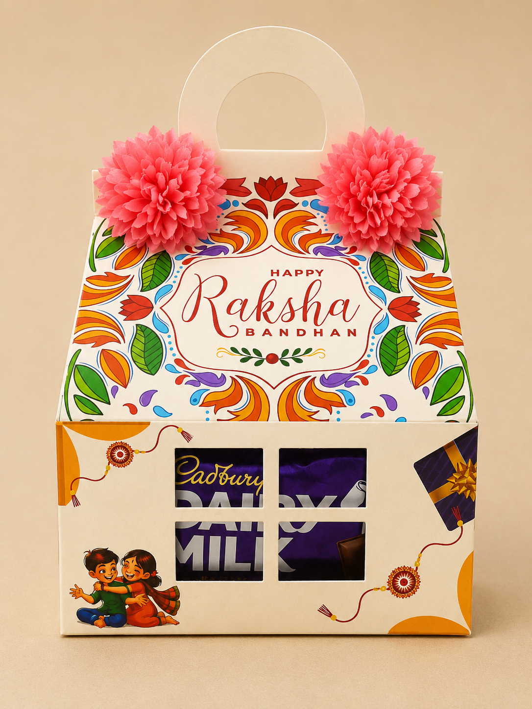 Rakhi Floral Chocolate Gift Box