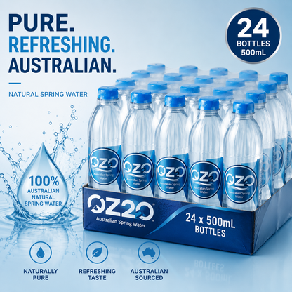 OZ2O – Pure Australian Spring Water 600ml Bottles (Pack of 24) (Australia)