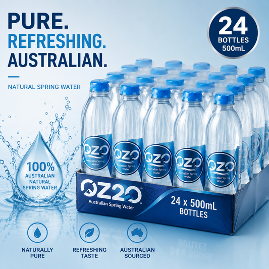 OZ2O – Pure Australian Spring Water 600ml Bottles (Pack of 24) (Australia)