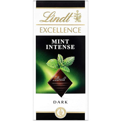Lindt Excellence Mint Intense Dark Chocolate, 3.53 oz ℮ 100 g (Pack of 02)
