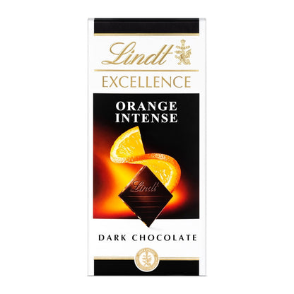 Lindt Excellence Orange Intense Dark Chocolate, 100 g(Pack of 02)
