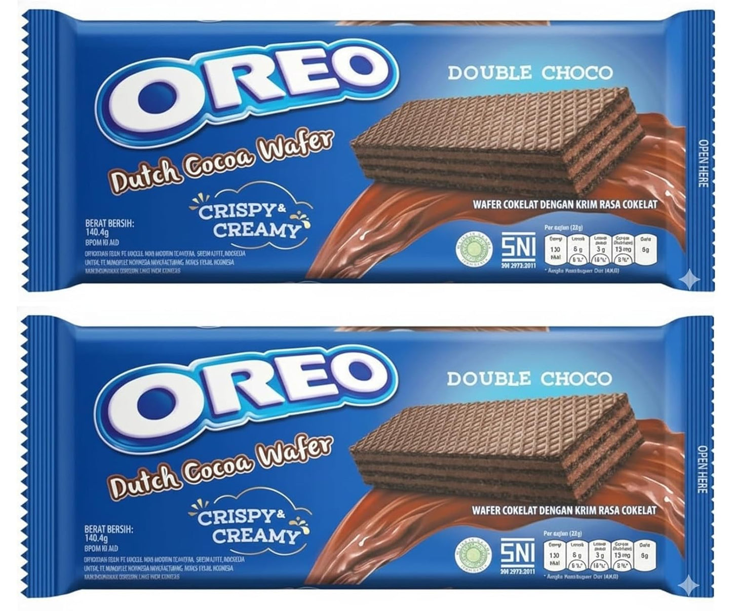 Oreo Double Choco Wafer Double Choco 117g (Pack Of 2)