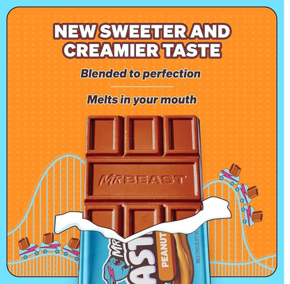 Mr.Beast Peanut Butter Milk Chocolate Bar 60g (Pack of 2) (USA)