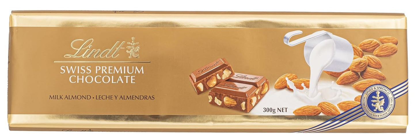 Lindt Gold Tab Chocolate, Almond Milk, 300g