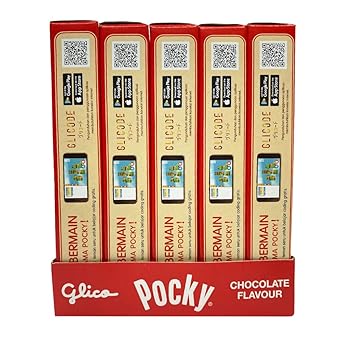 Glico Pocky Chocolate Cream Covered Biscuit Sticks, 47 Gram, 10 Pack