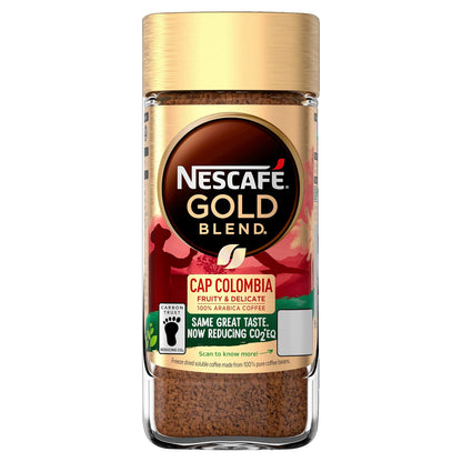 NESCAFÉ Gold Blend Cap Colombia 100% Arabica Instant Coffee – Fruity & Delicate | 95g (Colombia))