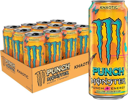 Monster Energy® Khaotic Carbonated Energy Drink | Pack of 12 Cans (UK)