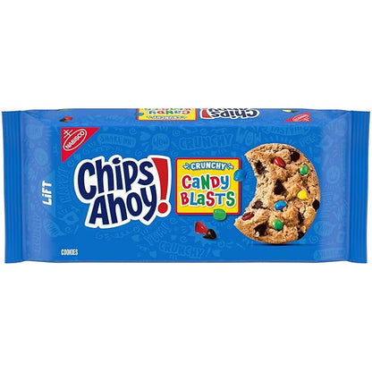 Chips Ahoy Candy Blasts Chocolate Chip Cookies Pouch, 351 g (Pack of 02)