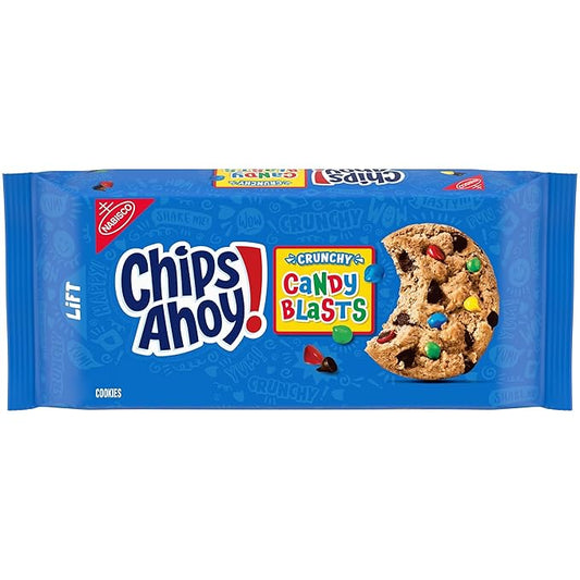 Chips Ahoy Candy Blasts Chocolate Chip Cookies Pouch, 351 g