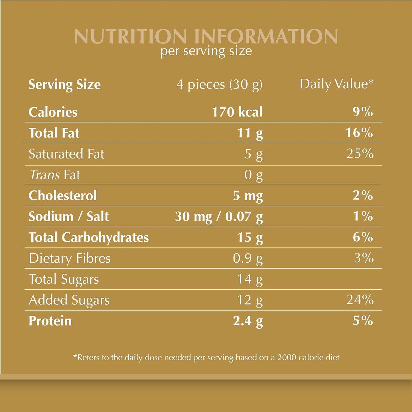 Lindt Gold Tab Chocolate with Hazelnut 300 gm Pack