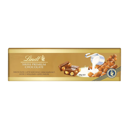 Lindt Gold Tab Chocolate with Hazelnut 300 gm Pack