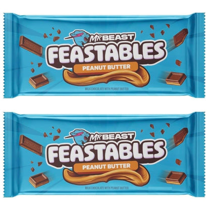 Mr.Beast Peanut Butter Milk Chocolate Bar 60g (Pack of 2) (USA)