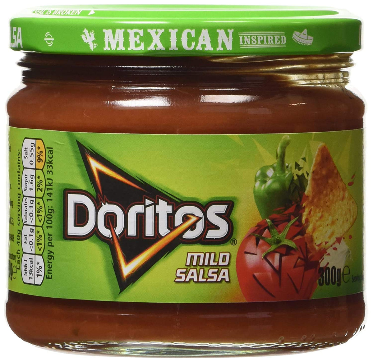Doritos Mild Salsa Dip – Mexican Inspired Salsa – 300g (Pac of 02) (UK)