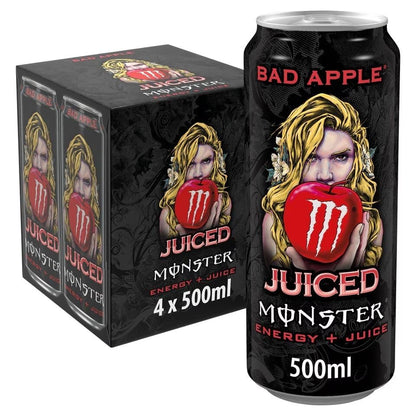 Monster Energy Drink Bad Apple 500ml  (pack of 2)